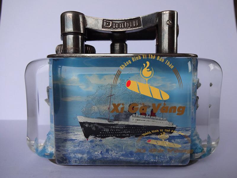 Thiết kế bắt mắt của bật lửa Dunhill Aquarium Ship